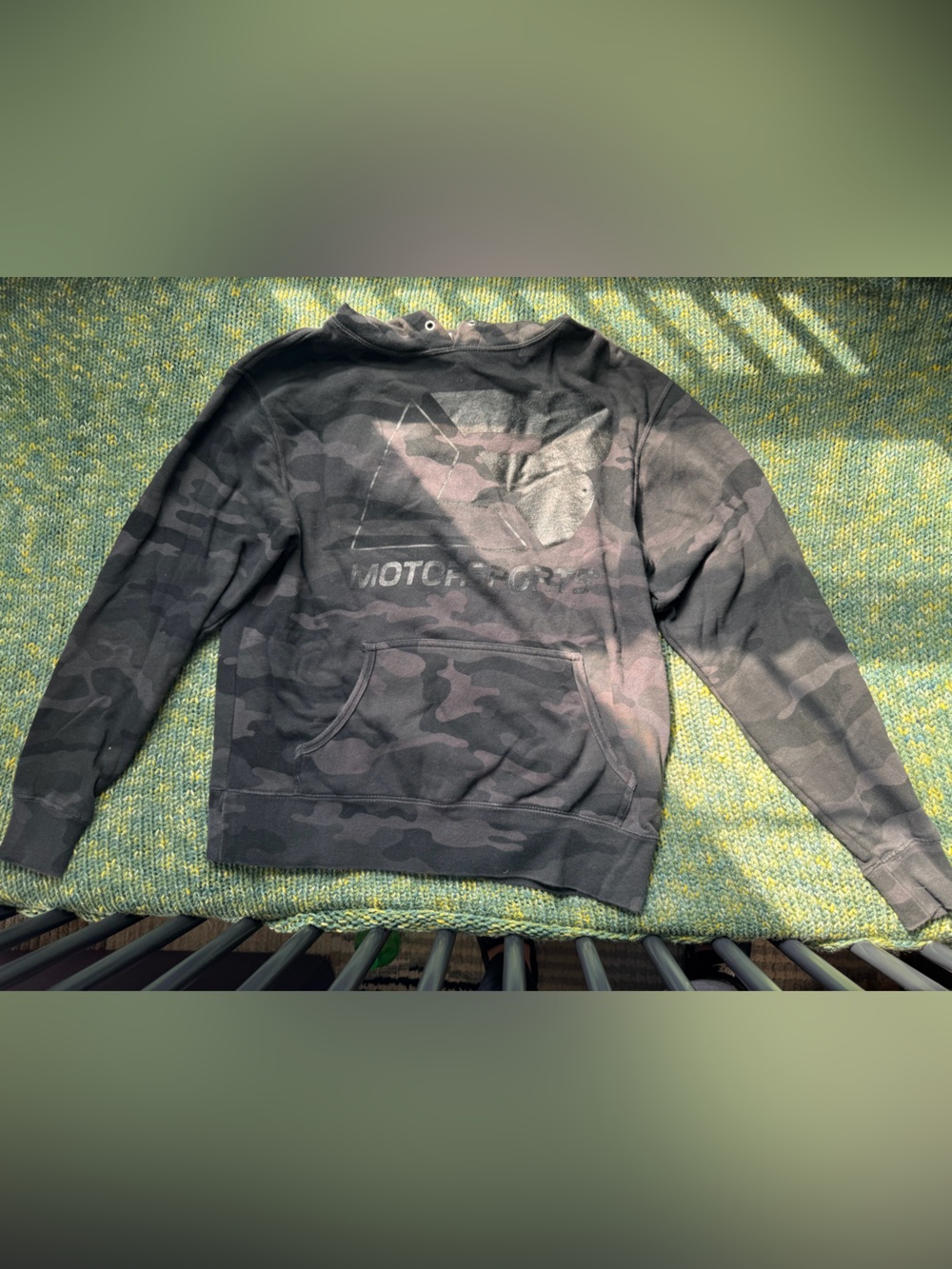 LB Motorsports Unisex Black Camo Pullover Hoodie